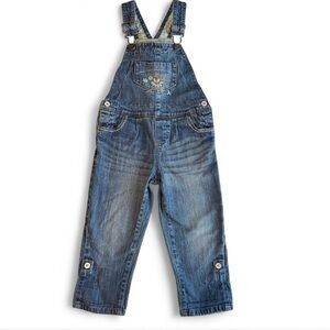 Genuine Oshkosh Kids Denim Overalls 3T Blue Adjustable Straps